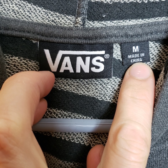 Vans Striped Long Sleeve Pullover M Hoodie - Picture 3 of 8